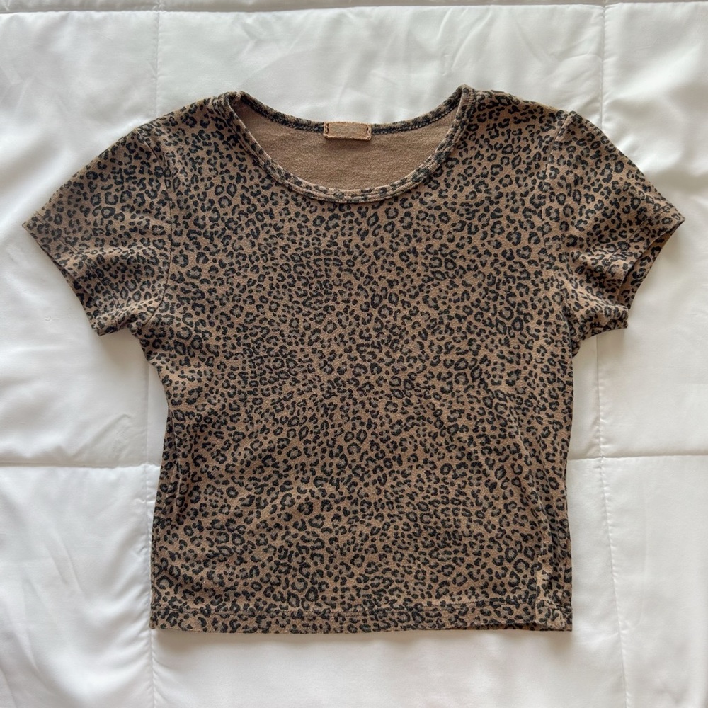Brandy Melville John Galt Ashlyn Cheetah Top